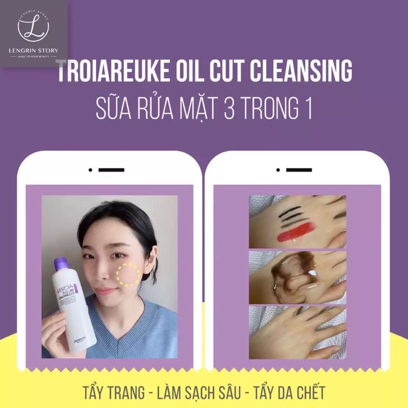 Tẩy trang - Rửa mặt oil TROIAREUKE