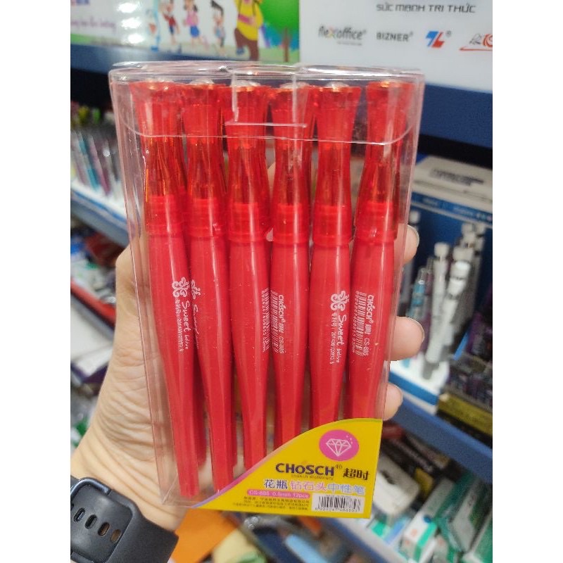 Bút viết nước 6 -12 cái mực tím kim cương