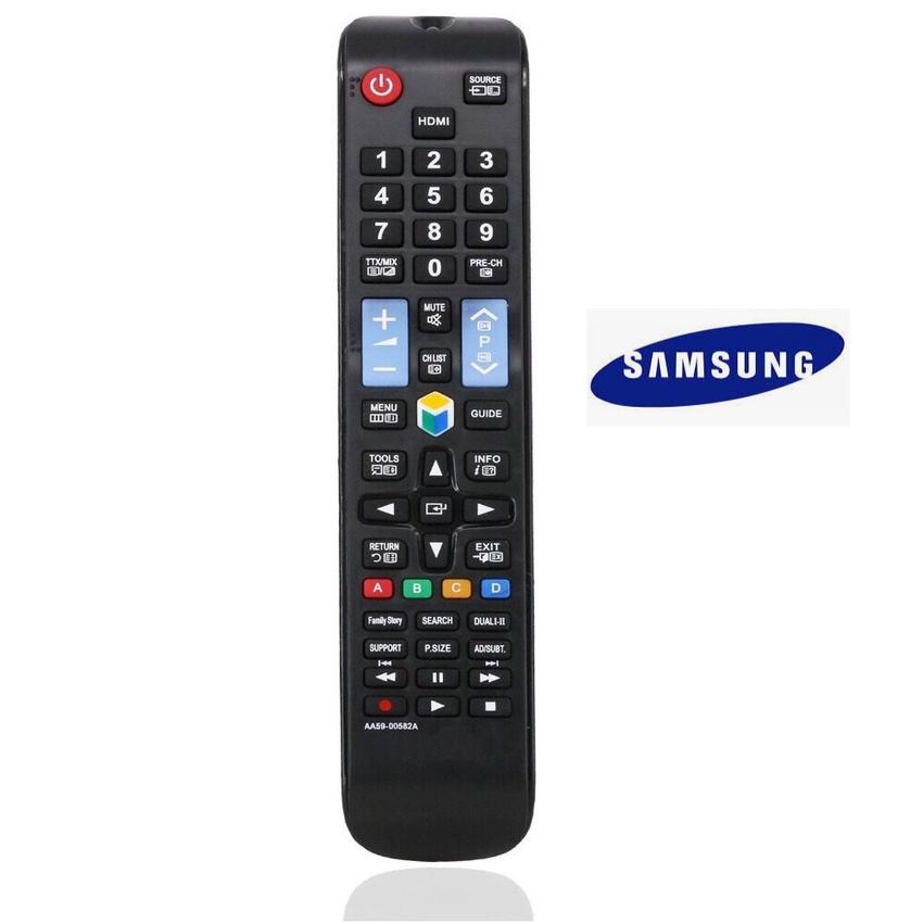 Điều khiển tivi SamSung AA59-00582A loại dài có smart internet và có nút HDMI ở trên cùng - tặng kèm pin -