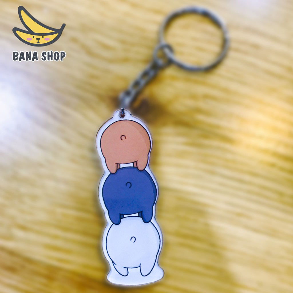 Móc khoá acrylic anh em gấu bare bear Chúng tôi là gấu