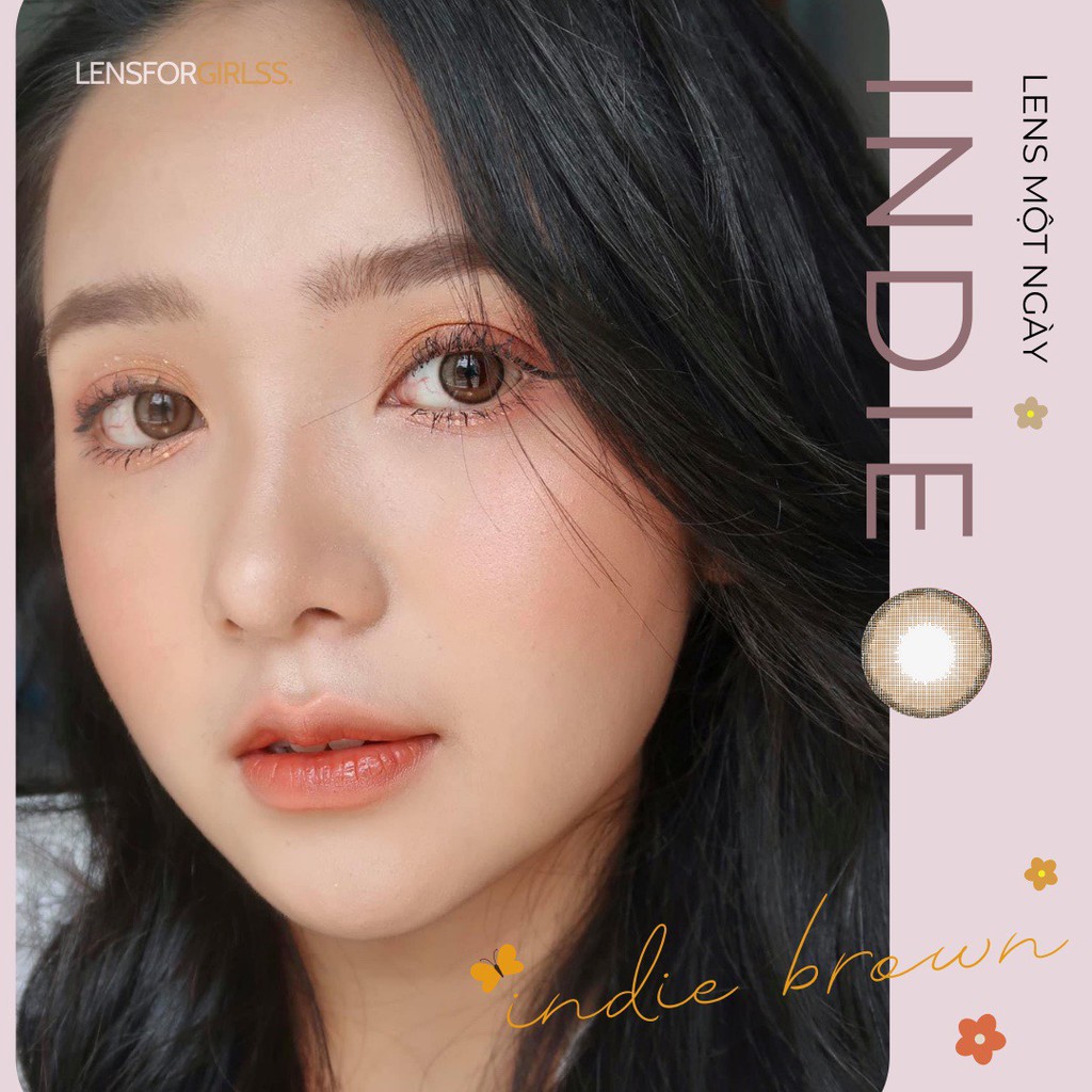 Kính áp tròng 1 NGÀY INDIE BROWN | Lens cận 1 ngày