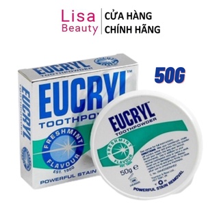 Bột Trắng Răng Eucryl Giúp Răng Trắng Sáng 50g