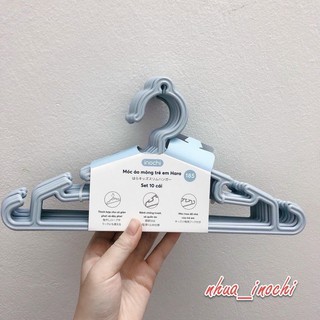 [ SIÊU RẺ] SET 10 MÓC TREO QUẦN ÁO HARA CHO BÉ