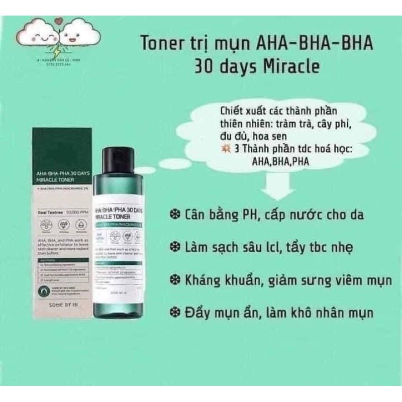 Nước hoa hồng Toner Some by Mi AHA BHA PHA 30 DAYS | BigBuy360 - bigbuy360.vn