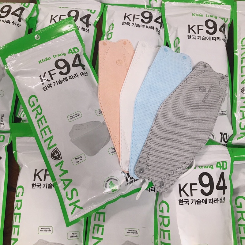 Khẩu trang 3D KF94 Hàn Quốc chống bụi mịn và kháng khuẩn mã 838