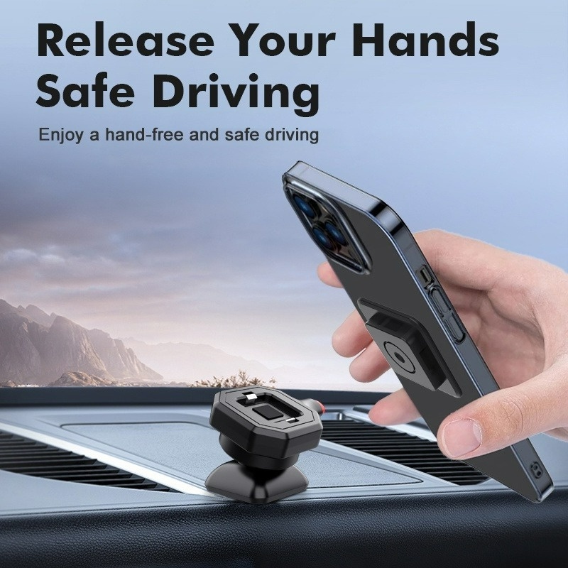 360 ° Giá Đỡ Điện Thoại / Thiết Bị Định Vị GPS Xoay Được Đa Năng Gắn Bảng Điều Khiển Xe Hơi