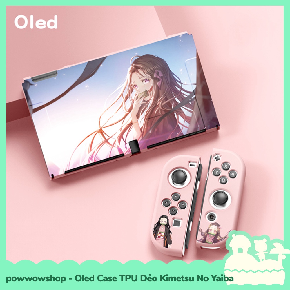 [Sẵn VN - Hỏa Tốc] OLED Phụ Kiện Case Ốp TPU Dẻo Cho Máy Game Cầm Tay Nintendo Switch Oled Phong Cách Kimetsu No Yaiba