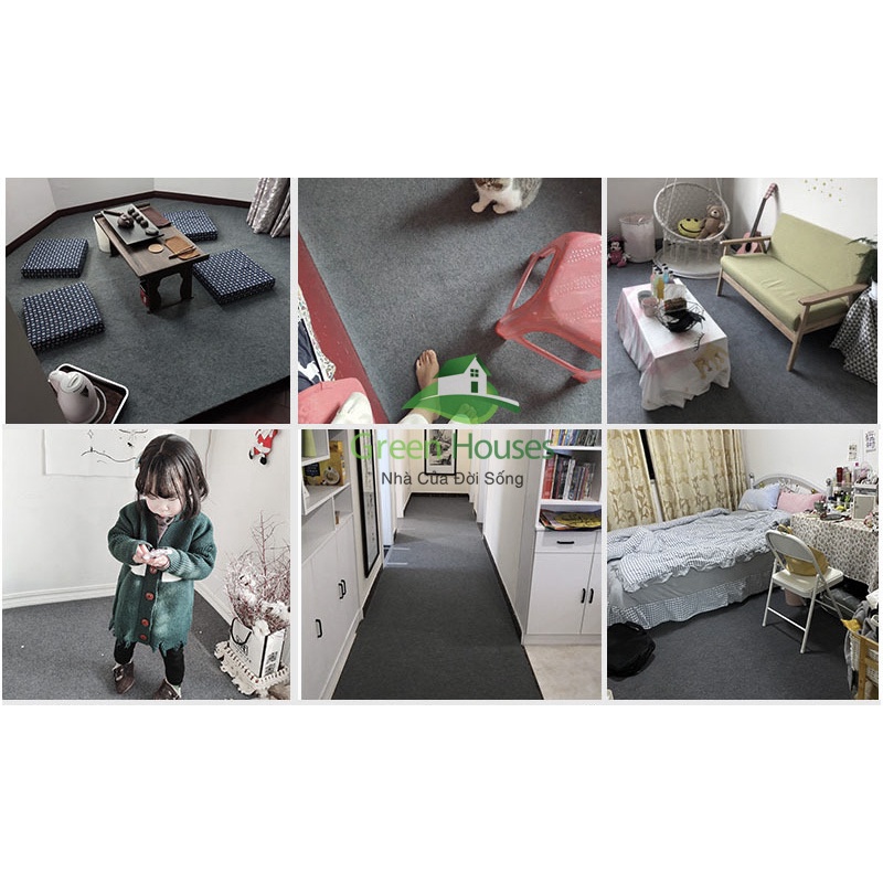 Thảm nỉ trải sàn nhà, thảm lót sàn nhà đẹp giá rẻ dày 3mm trải văn phòng, phòng ngủ, hội nghị, sự kiện