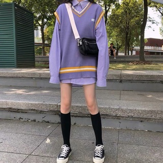 Set sơ mi + gile ulzzang