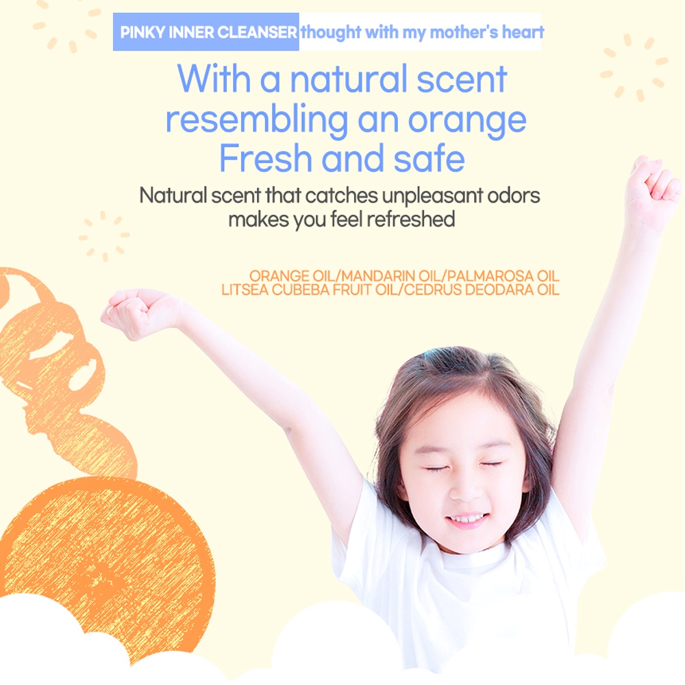 I'm Pinky Kids Intimate Clenaser 150ml, Korean Cosmetics, Giải pháp vệ sinh cho phụ nữ trẻ em
