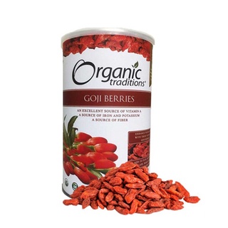 Kỷ tử hữu cơ sấy khô organic 454gr - hạt kỷ tử đỏ sấy khô, ăn trực tiếp, pha trà,