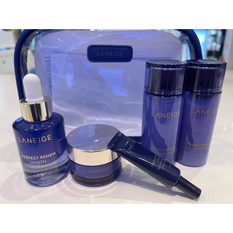 Bộ set 5 món chống lão hoá Perfect Renew Youth - Laneige Hàn Quốc