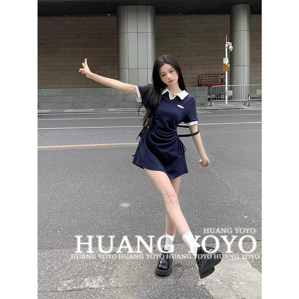 Kumikumi Đầm Ngắn Tay Cổ Polo Dáng Ôm Gợi Cảm Thời Trang Mới 2023 Dành Cho Bạn Nữ