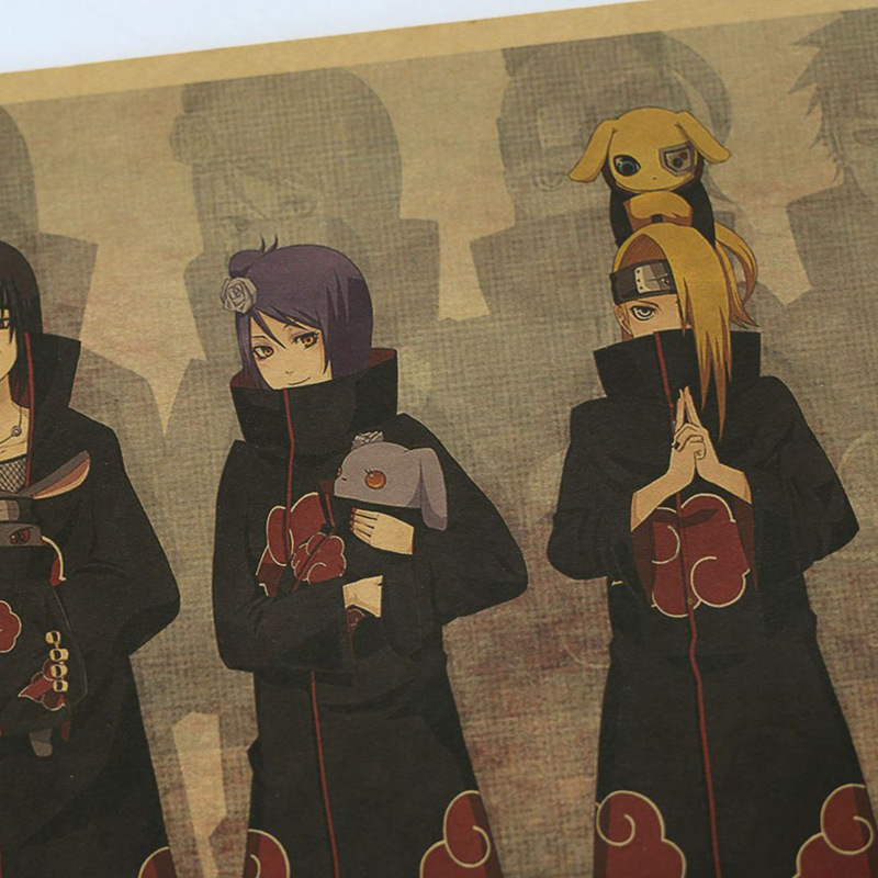 Tấm Áp Phích Treo Trang Trí Tường Phòng Trẻ Em In Hình Nhân Vật Trong Anime Naruto
