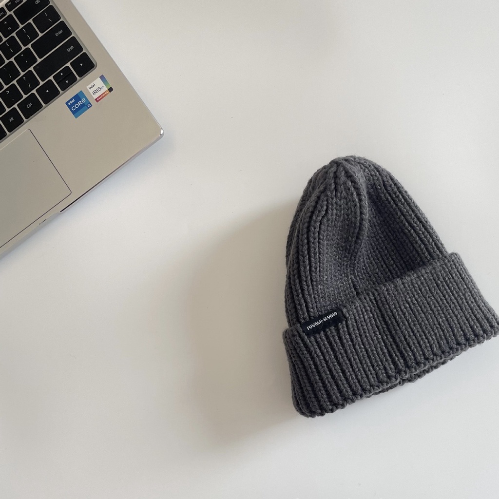 Mũ len chóp cao đơn màu cho bé trên 2 tuổi M878