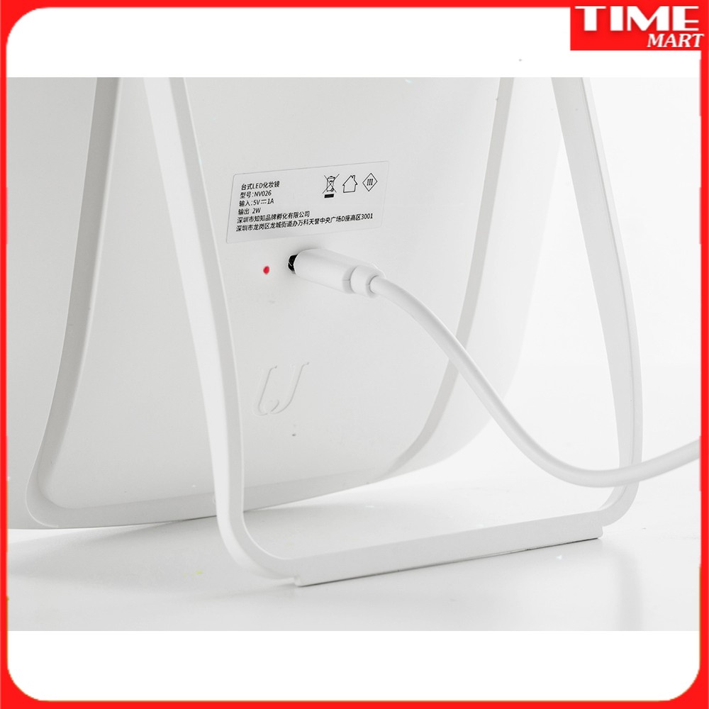Gương trang điểm Xiaomi. Gương trang điểm có đèn LED [TIME_MART siêu thị tiện ích]