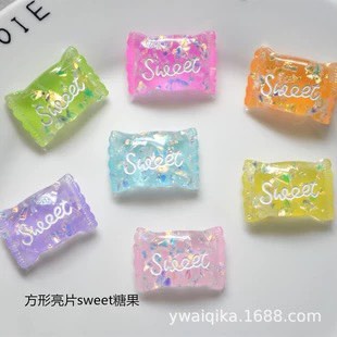 Charm  slime/ Dụng Cụ Charm Trang Trí  Hình Kẹo trong suốt