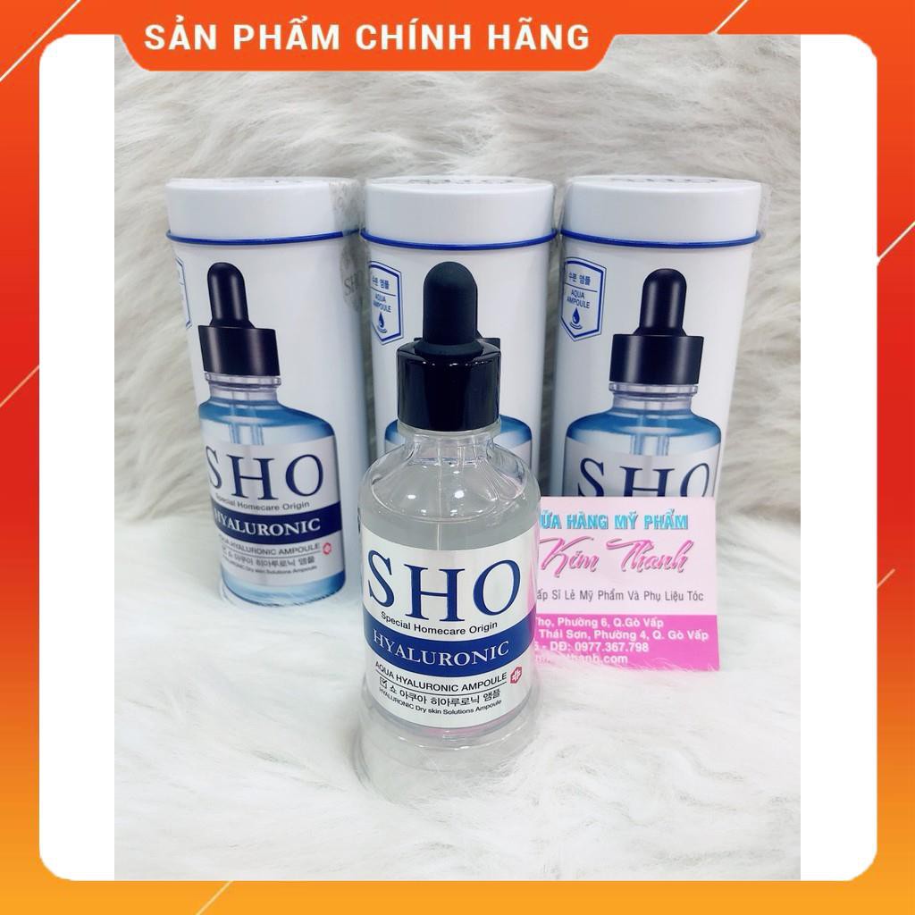 Tinh chất dưỡng da sáng mịn cấp ẩm dưỡng mềm da trắng hồng đàn hồi chống nhăn da SHO Hyaluronic Aqua Hyaluronic Ampoule,