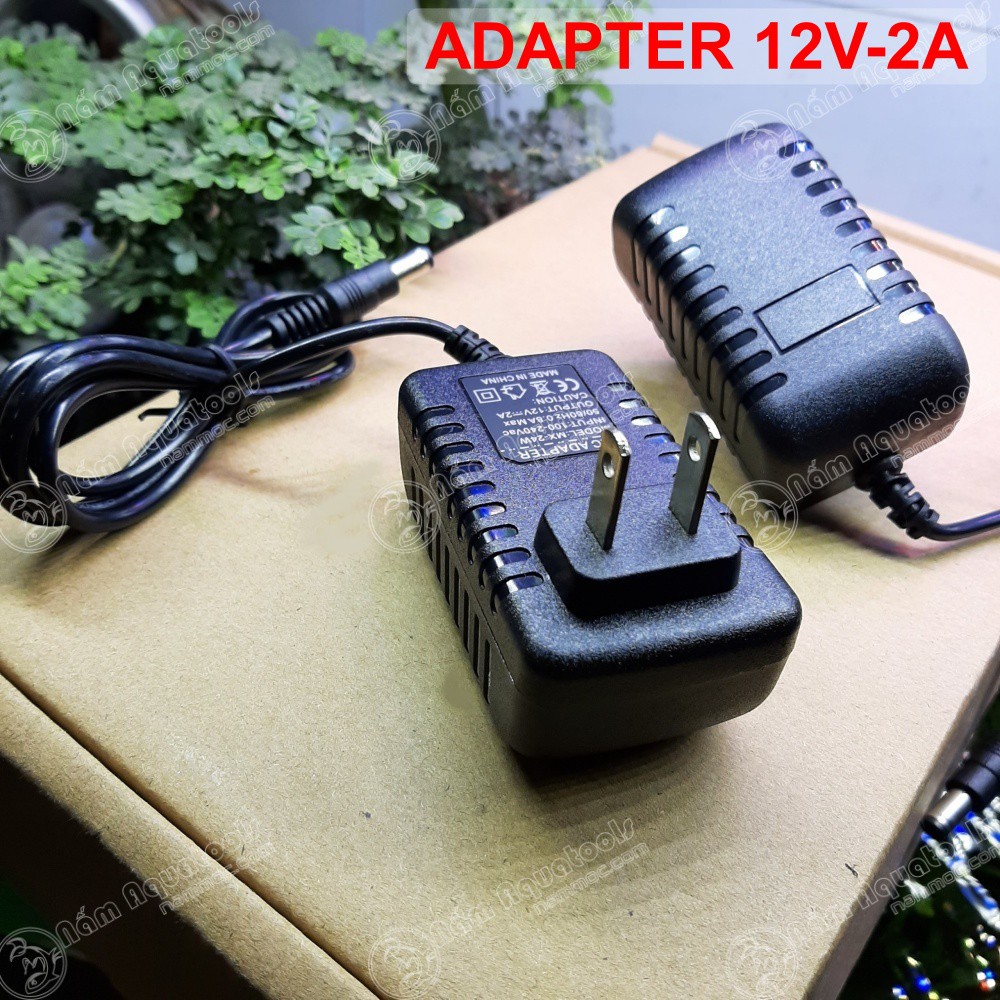 Adapter 12V-2A ☘ Nguồn 12V-2A Dùng Cho Đèn - Quạt - Máy Bơm Nước Bể Cá