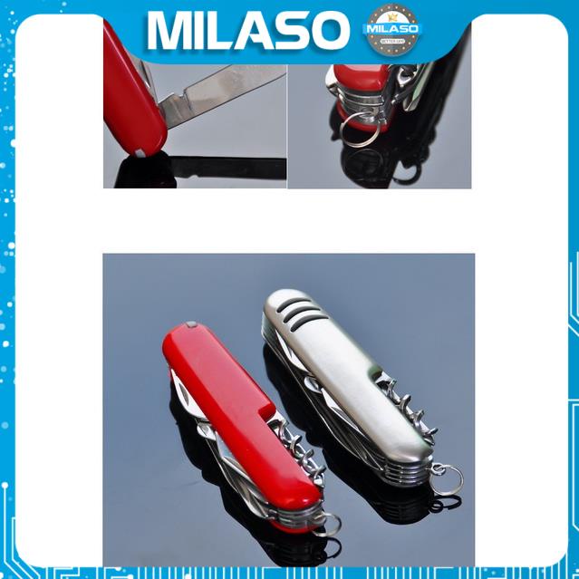 Dao đa năng MILASO dụng cụ đa năng gia đình 11 món dao, kéo, vít, dũa,... sửa chữa tiện dụng HG-001297