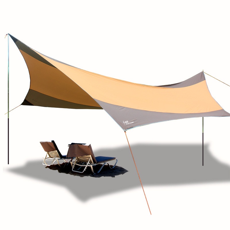 Tấm Tăng Dã Ngoại Cắm Trại MOUNTAINHIKER  Hình Lục Giác - Kích Thước 560 x 550cm - Gấp Gọn Chống Thấm Chống Mưa - VT165