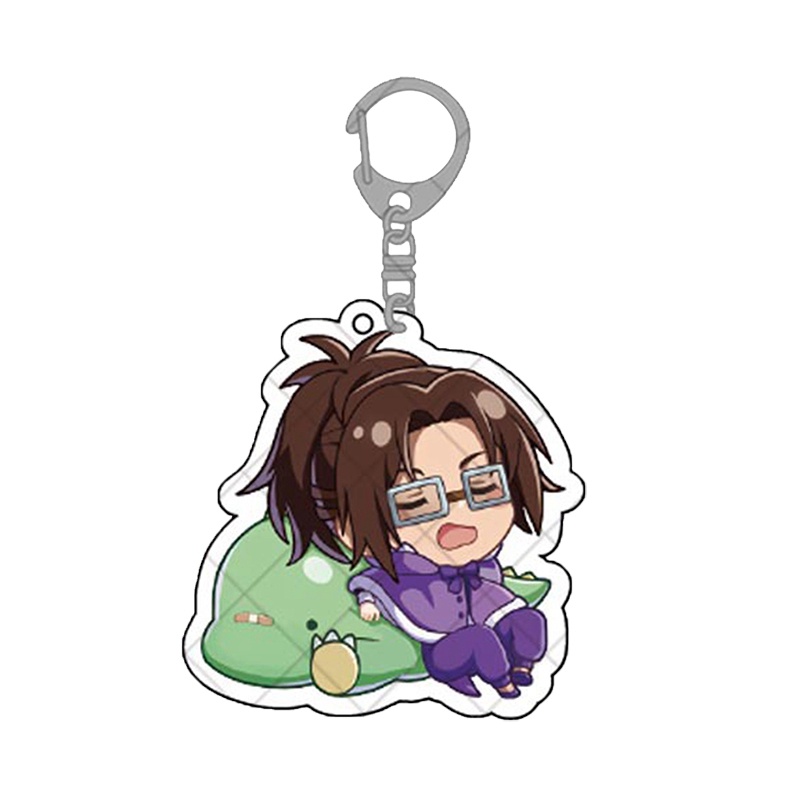 Móc Khóa Hai Mặt Bằng Acrylic Họa Tiết Hoạt Hình Attack on Titan Levi Ackerman Eren Jaeger