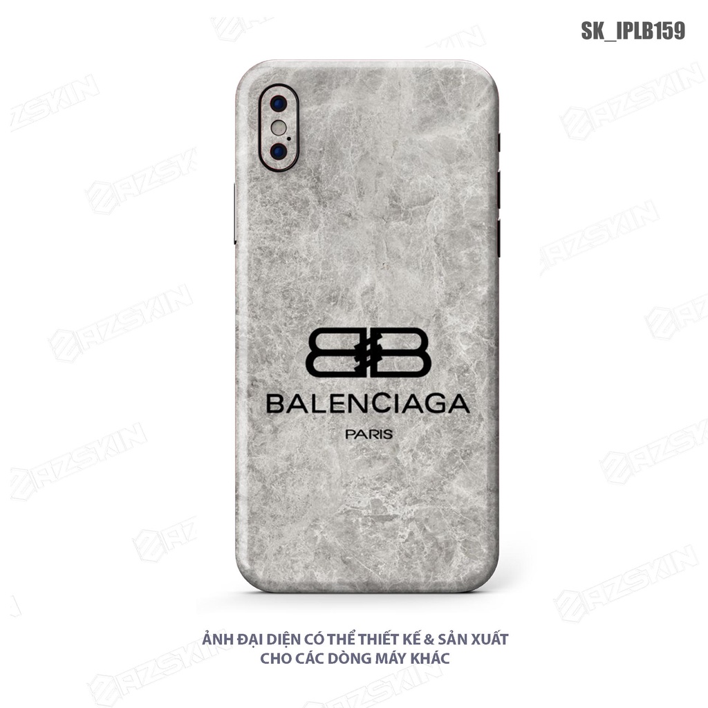 Miếng Dán Skin Hình Balenciaga IP X/11/12/13/14 Pro Max |SK_IPLB159| Chất Liệu Cao Cấp, Chống Nước, Dán Full Lưng Viền