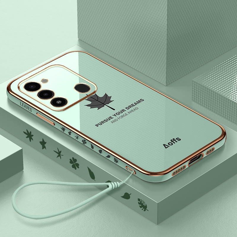 Ốp Điện Thoại Mềm Họa Tiết Lá Phong Cho Tecno Spark Go 2022 Tecno Spark 8C KG5 KG5j KG5k