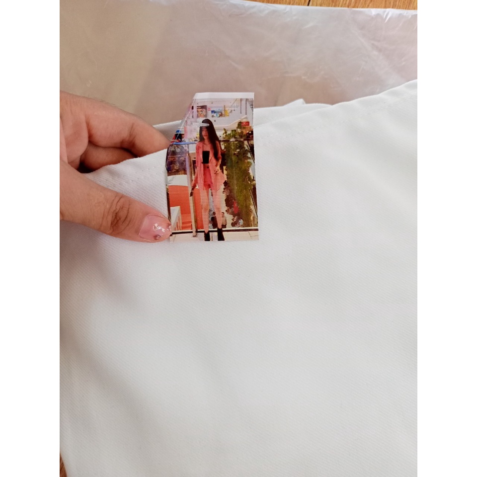 Vest nữ 3 món màu trắng đùi ngắn tay lỡ vải kaki phong cách Hàn Quốc LINHNASTORE | BigBuy360 - bigbuy360.vn