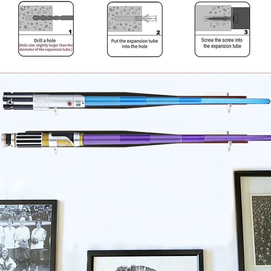 Lightsaber Đứng trên tường Màn hình treo tường Swords Light Sabre Sword Wall Bracket