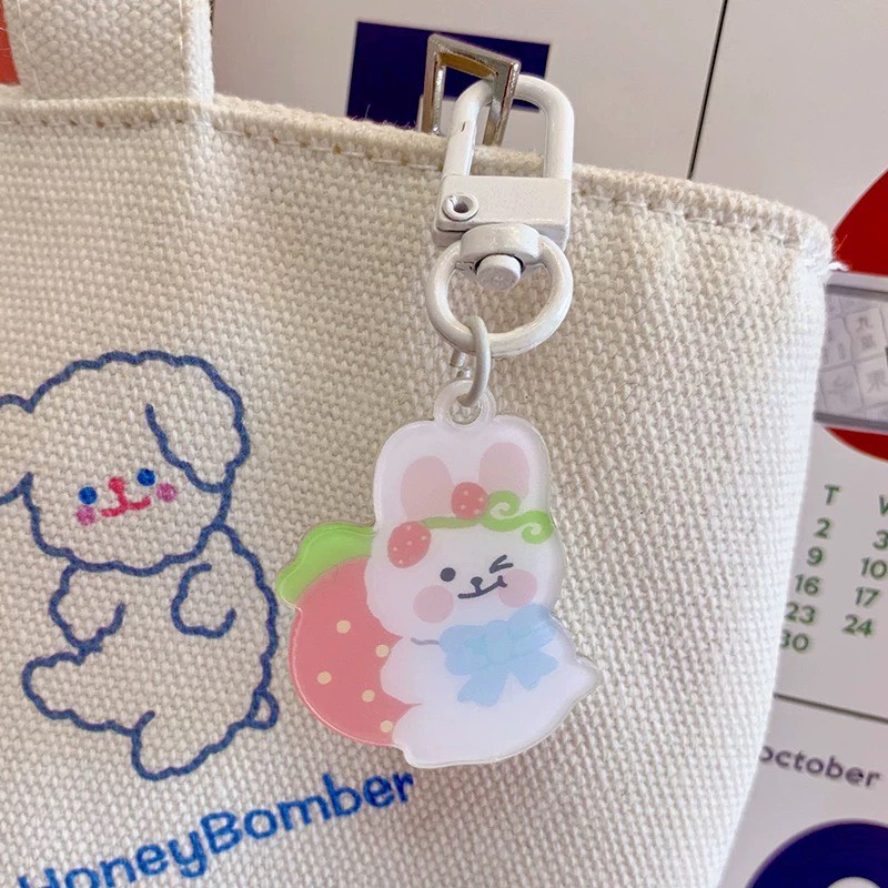 [MK02] Móc khóa acrylic keychain gấu thỏ đáng yêu