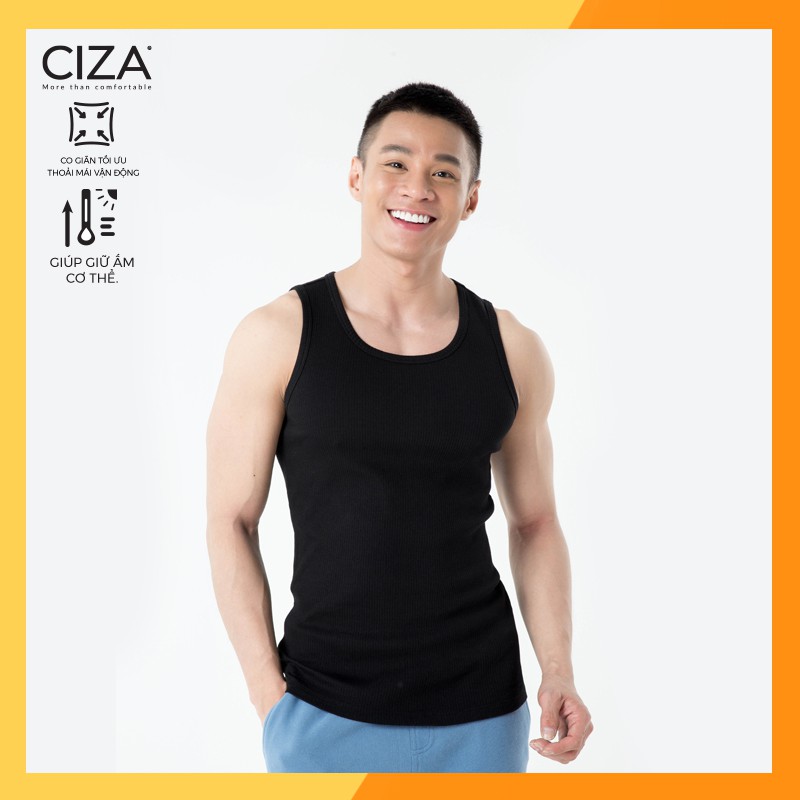 Áo ba lỗ nam tập gym thể thao sát nách cotton mềm co giãn 4 chiều thấm hút mồ hôi CIZA ATKS01 | BigBuy360 - bigbuy360.vn