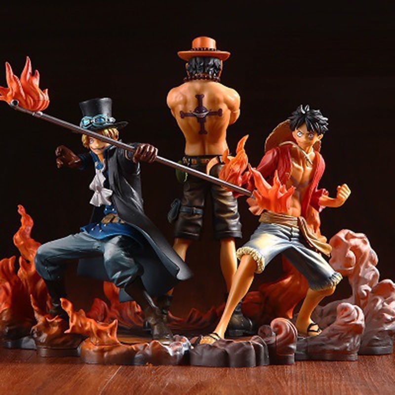 Mô hình thủ công nhóm ba anh em DXF Essab Luffy trong One Piece trang trí