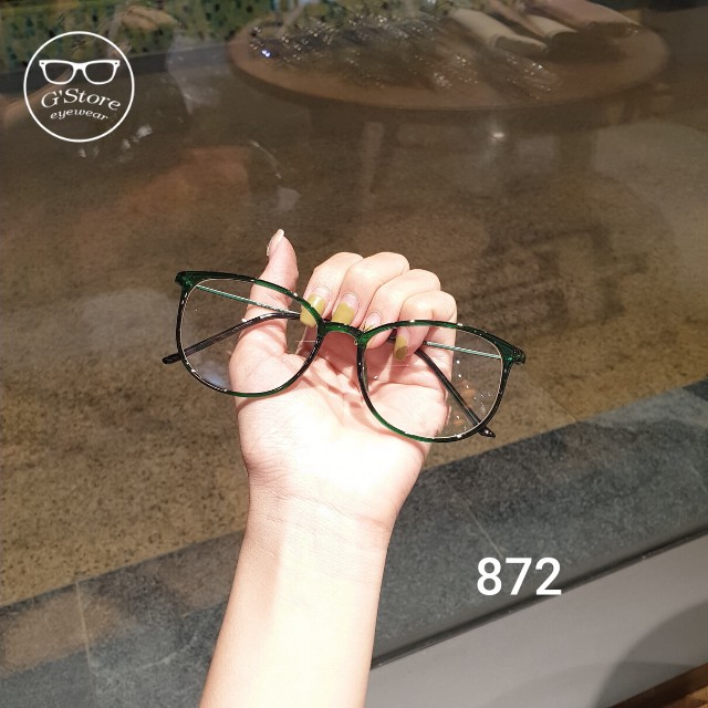 Gọng kính cận nữ nhựa mảnh càng kim loại 872 | BigBuy360 - bigbuy360.vn