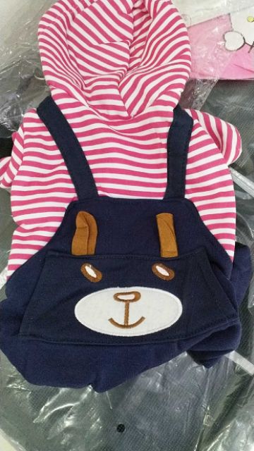 Áo thỏ có nón chó mèo