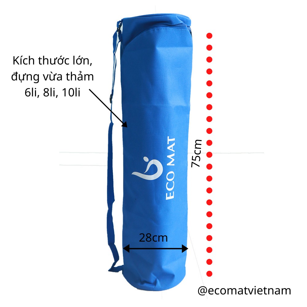 (ẢNH THẬT+ VIDEO) TÚI ĐỰNG THẢM TẬP CAO CẤP ECO, KHÓA CHÉO, ĐỰNG THẢM 6LI, 8LI VÀ 10LI | BigBuy360 - bigbuy360.vn