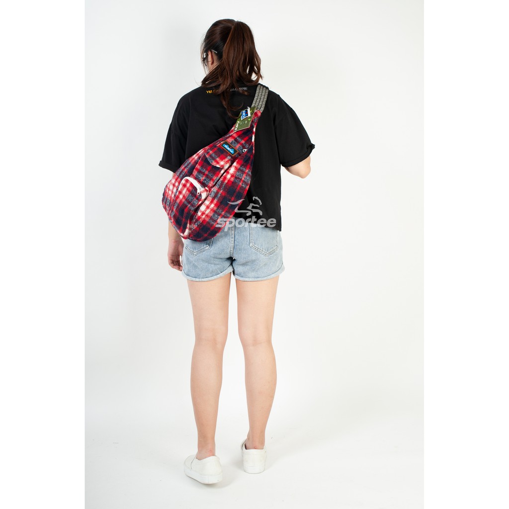 Túi đeo chéo  Kavu Plaid Rope Bag