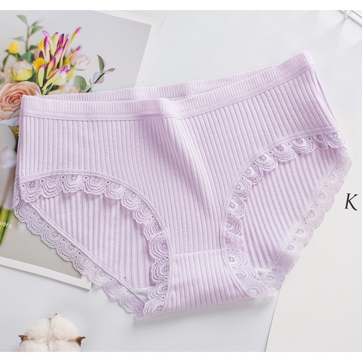 (MỚI) Quần lót Cotton phối ren kháng khuẩn cho nữ | WebRaoVat - webraovat.net.vn