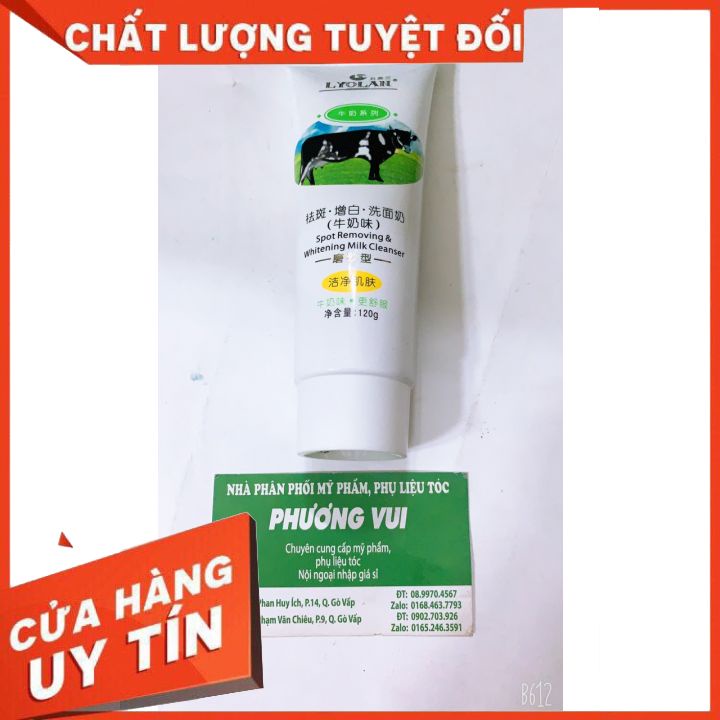 Sữa rửa mặt con bò Lyolan -và dưa leo  lyolan-hàng loại 1 chất kem đặc mùi thơm  mat