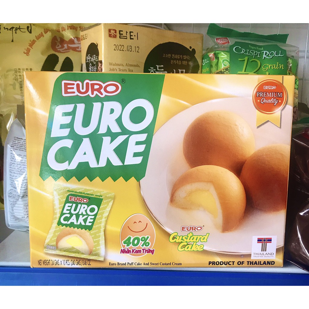 BÁNH BÔNG LAN TRỨNG EURO CAKE - Nhập khẩu Thái Lan