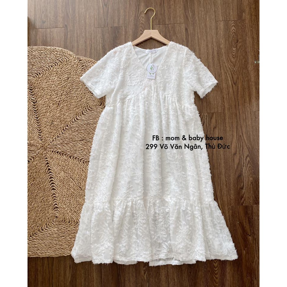 Đầm bầu đi tiệc ren nhung đuôi cá Velvet Dress