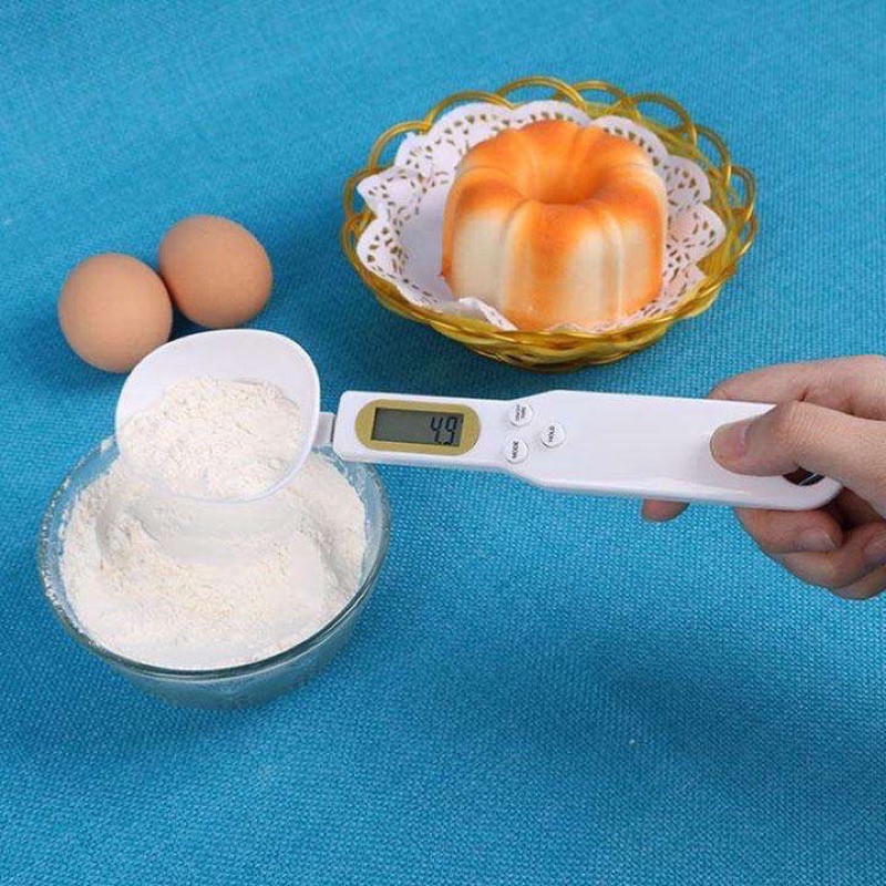 (Tặng Pin) Thìa Đong, Thìa Cân Tiểu Ly Dạng Thìa Đong Gia Vị, Đồ Ăn Dặm Cho Bé 500/0,1g