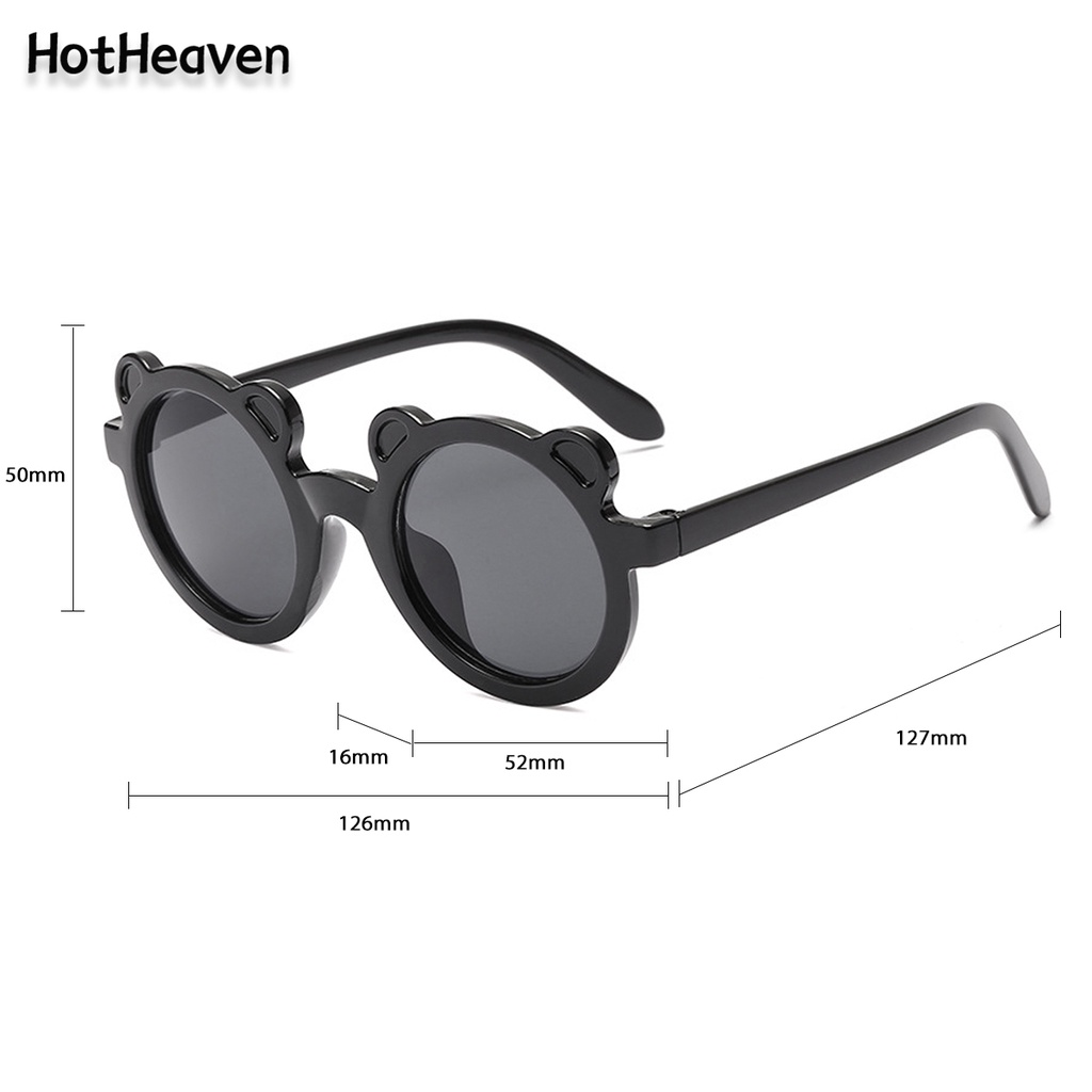 Kính Mát Gọng Hình Gấu Chống Tia UV 9 Màu Dễ Thương Cho Bé