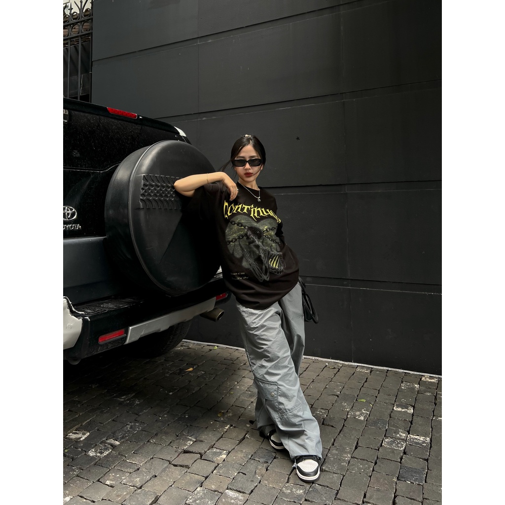 Áo thun Continuous - CTNS - SKELETON/ Black