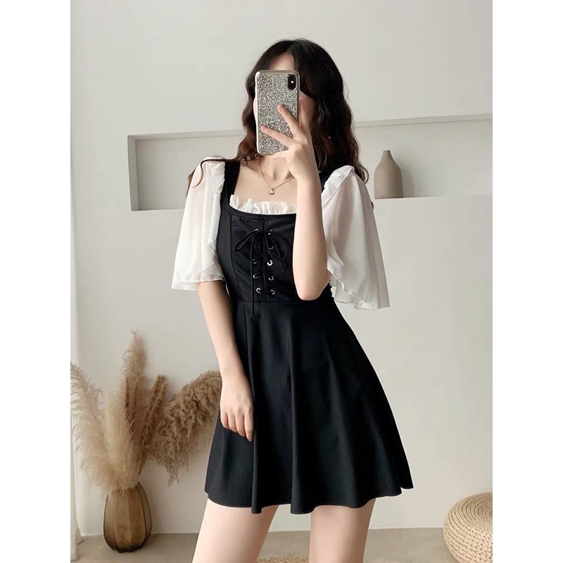 [Có sẵn] Đồ Bơi Bikini Đầm Bơi Váy Bơi Rút Ngực Tay Cánh Tiên ~ Orrin Closet | BigBuy360 - bigbuy360.vn