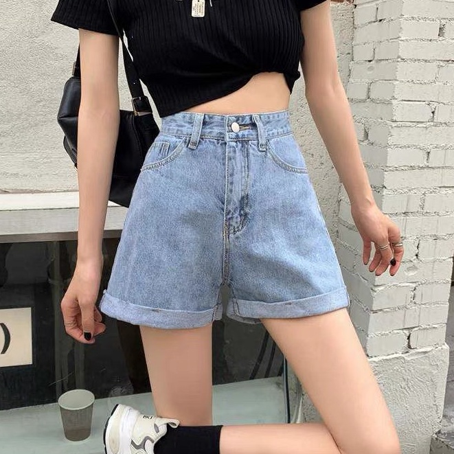 Quần Short Jeans Nữ TDSHOP Lưng Cao Một Cúc 3 Màu Hot Trend Qs33 | BigBuy360 - bigbuy360.vn