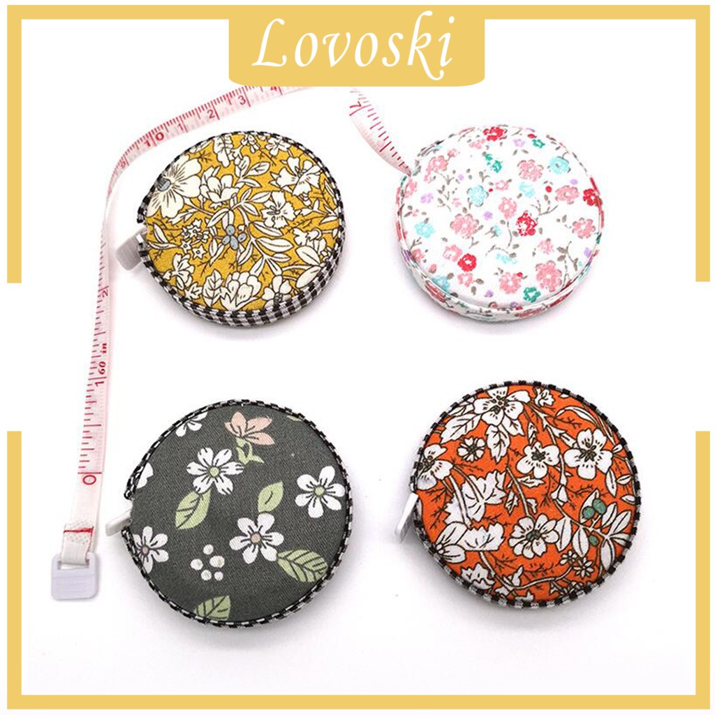 [Lovoski] Thước Dây May Kèm Vỏ Vải Đo Cơ Thể Cho Cửa Hàng May Mặc