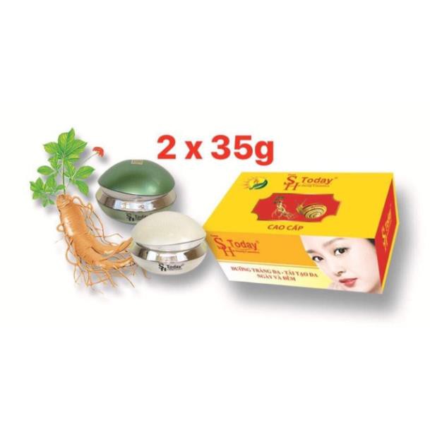 SH Today bộ kem cao cấp Kem dưỡng trắng giúp tái tạo da ngày và đêm (2x 35g)