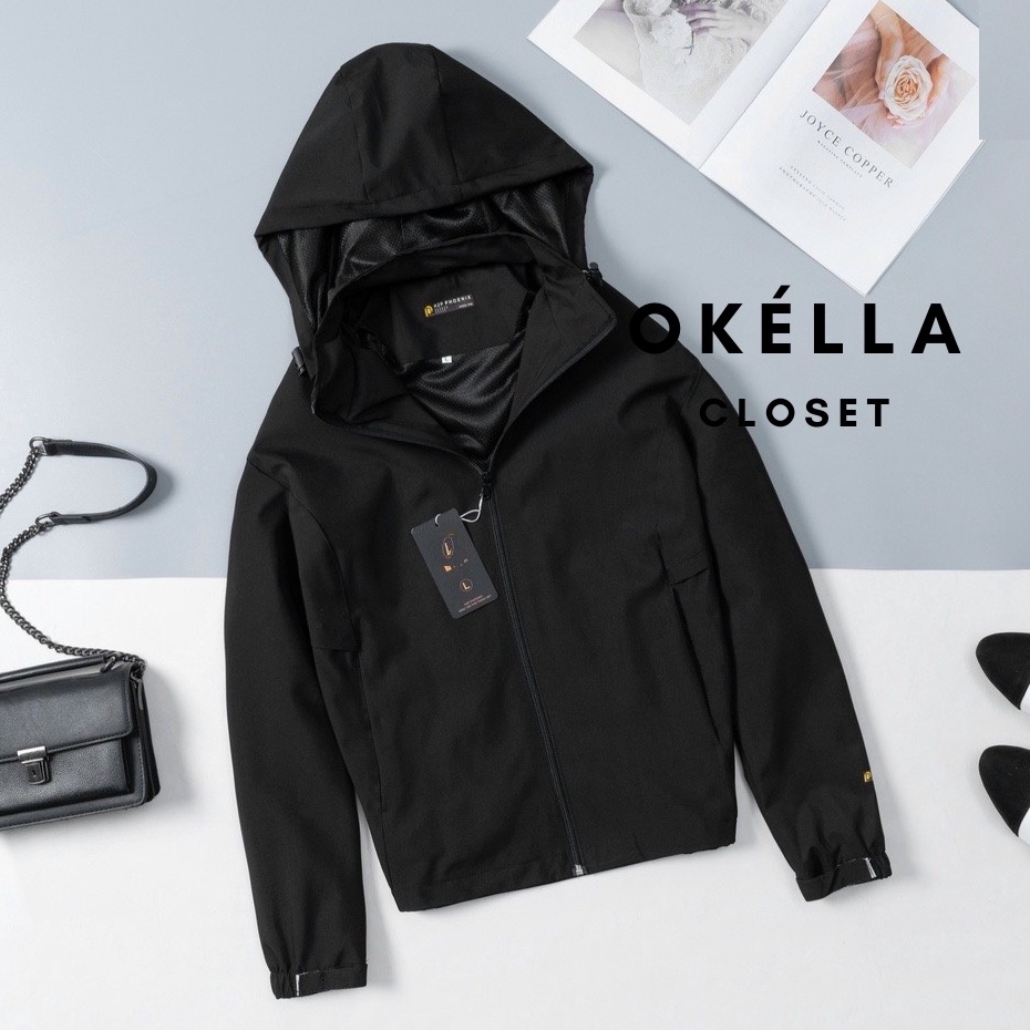 Áo khoác gió nữ 2 lớp dày dặn mẫu mới 2022, áo khoác nữ loại 1 tráng bạc chống nắng, chống nước,chống gió Okélla