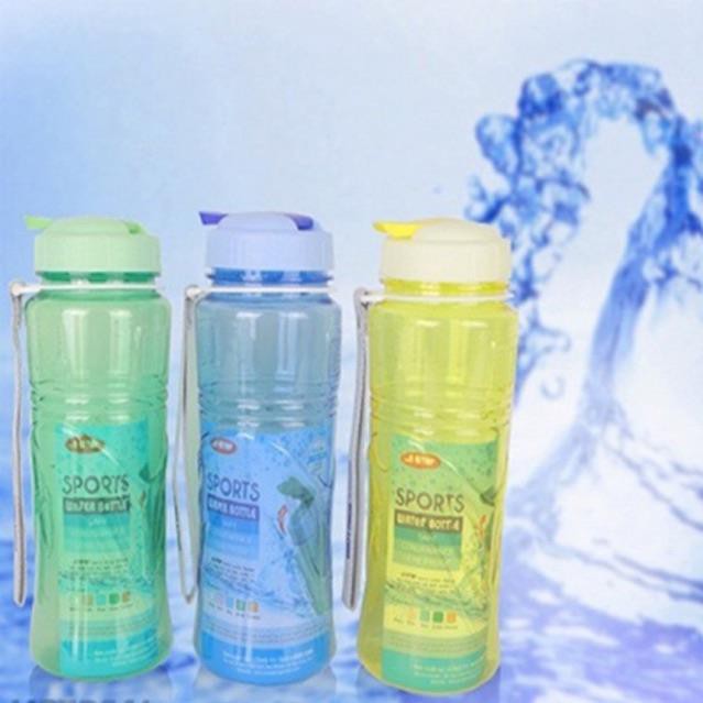 Bình nước cá nhân 500ml - 750ml - 1000ml tròn - 1000ml vuông Nhựa Song Long an toàn